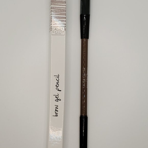 π Laura Geller Brow Gel Pencil + Built in Sharpener Brush in Charcoal BNIB - Picture 2 of 16